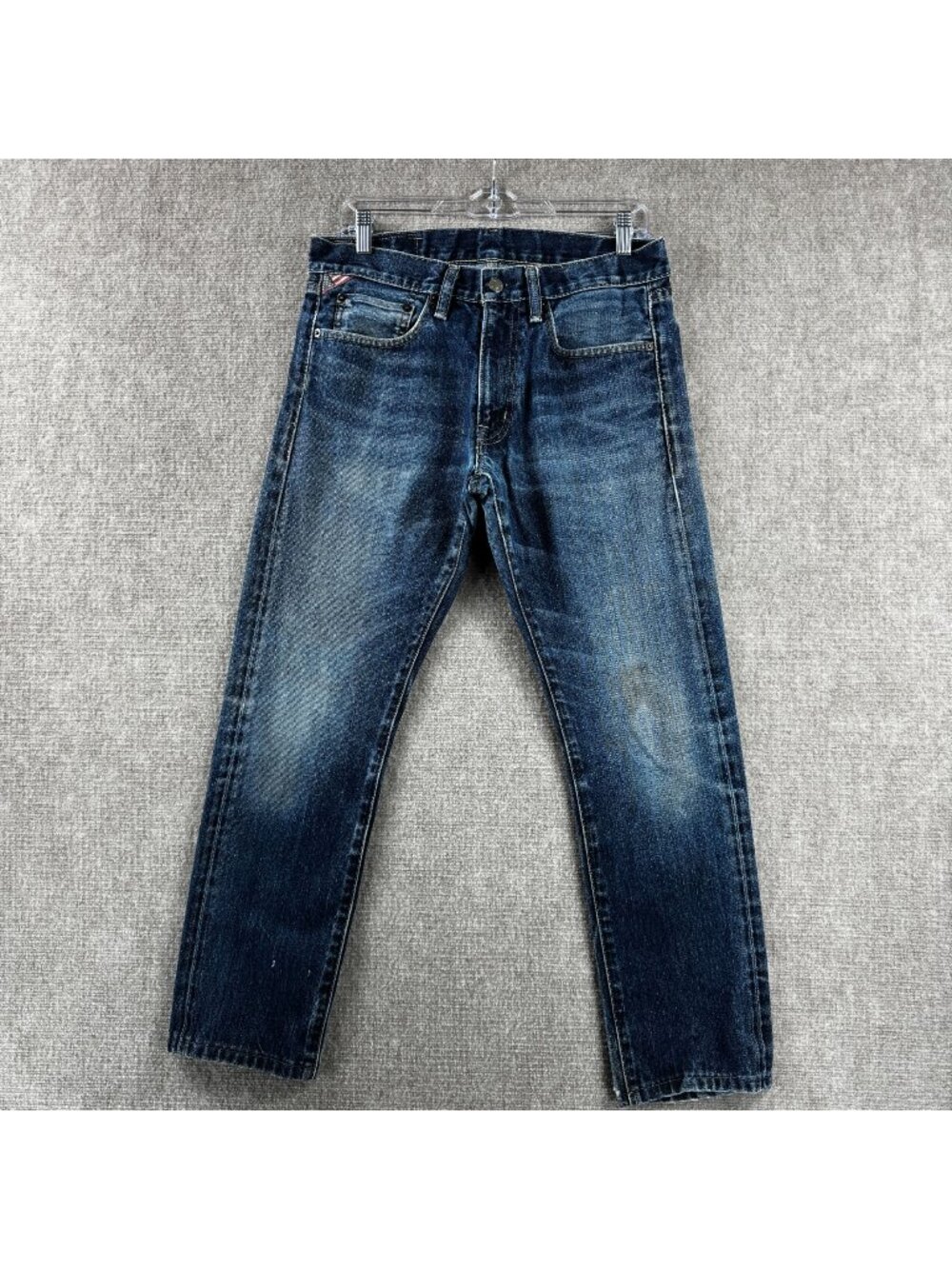 Denim & Supply Ralph Lauren Slim Jeans Mens 31x30 Dark Wash Distressed Denim